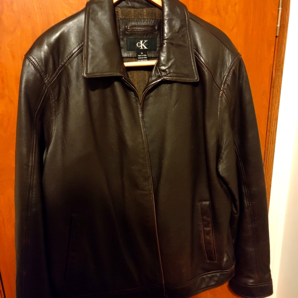 Calvin Klein leather jacket